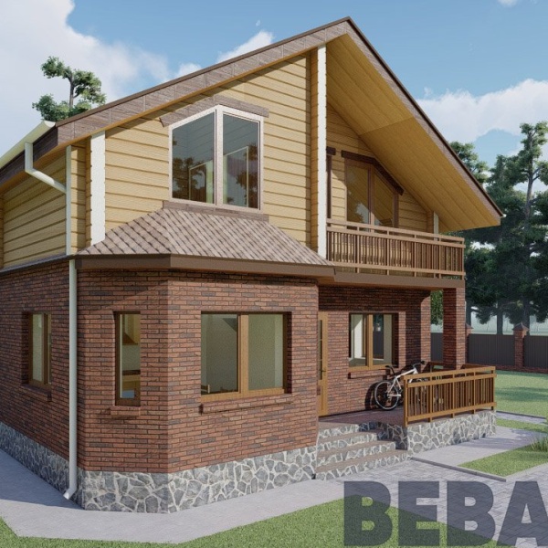 Постройка дома под ключ цена проекты веванта Строительство дома по проекту "Светлана" в Тюмени