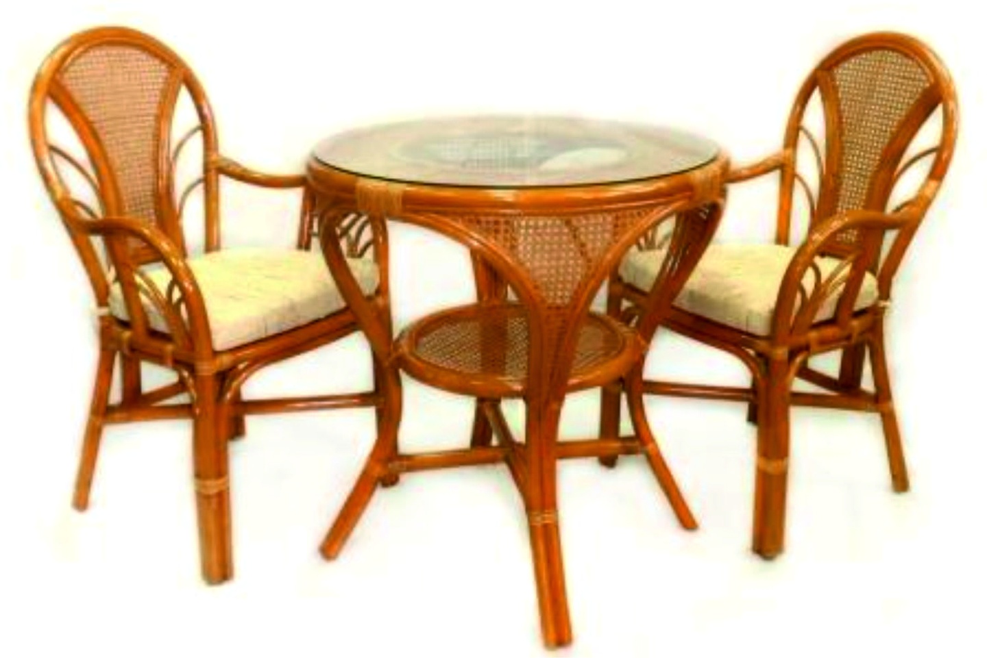 комплект стол и стулья из ротанга