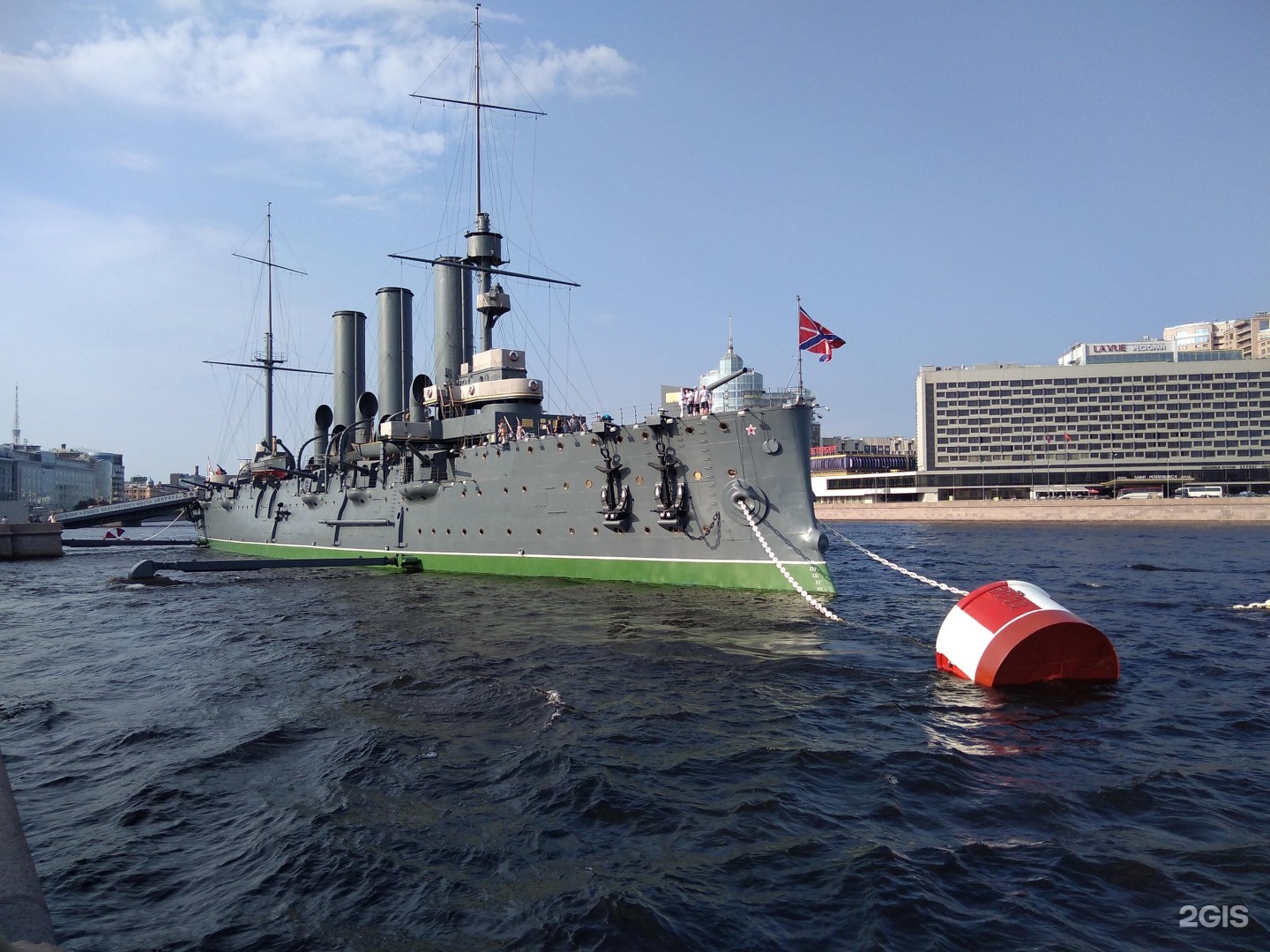 The cruiser aurora is a museum