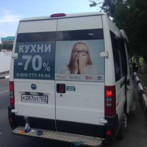 Фото от владельца VIKTORI, агентство по размещению рекламы на чехлах-подголовниках, стикерах и бортах