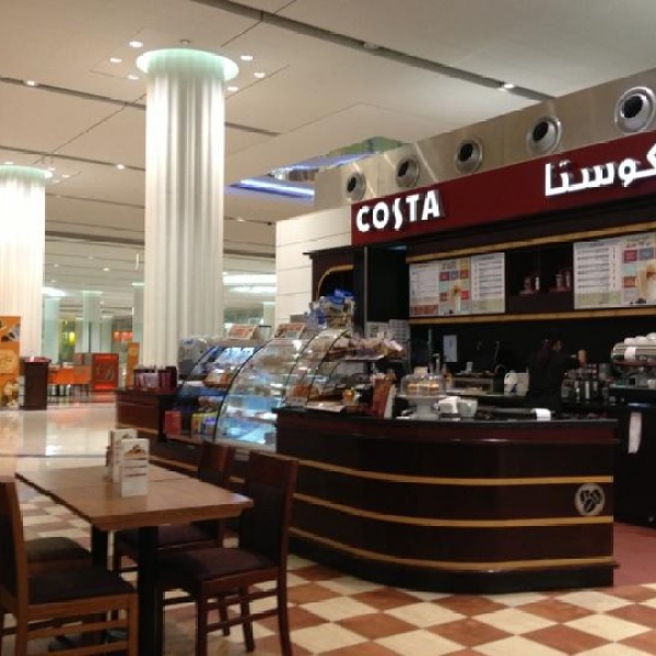 Costa, coffee shop, Dubai International Airport Terminal 3