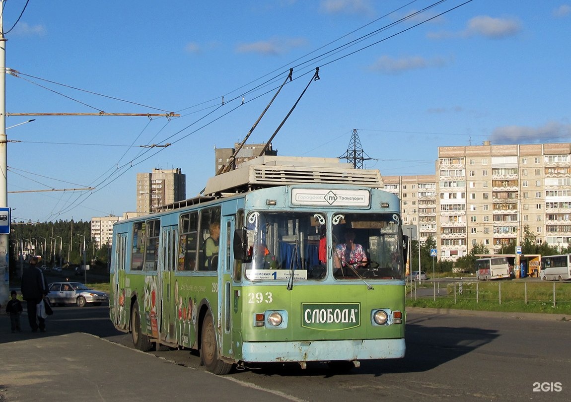 Маршрут троллейбуса 1 в петрозаводске
