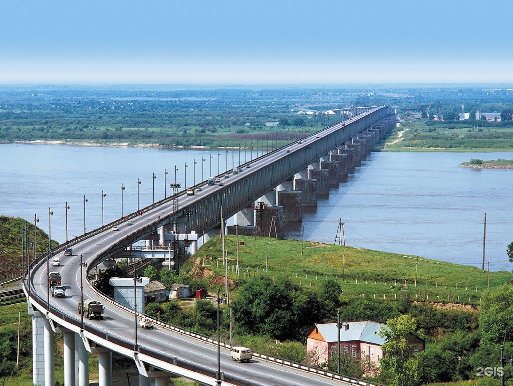 Мост Амур Хабаровск