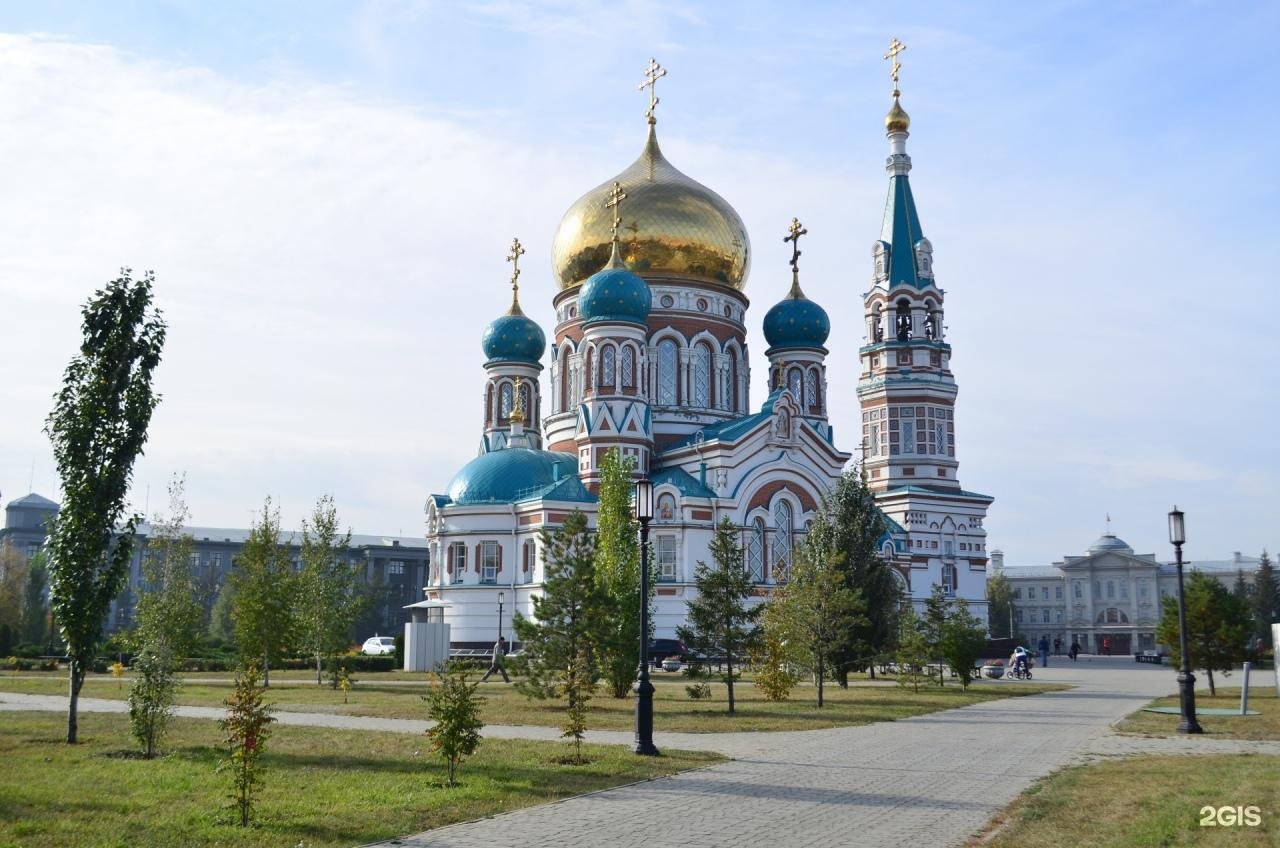 Омск Соборная площадь панорама