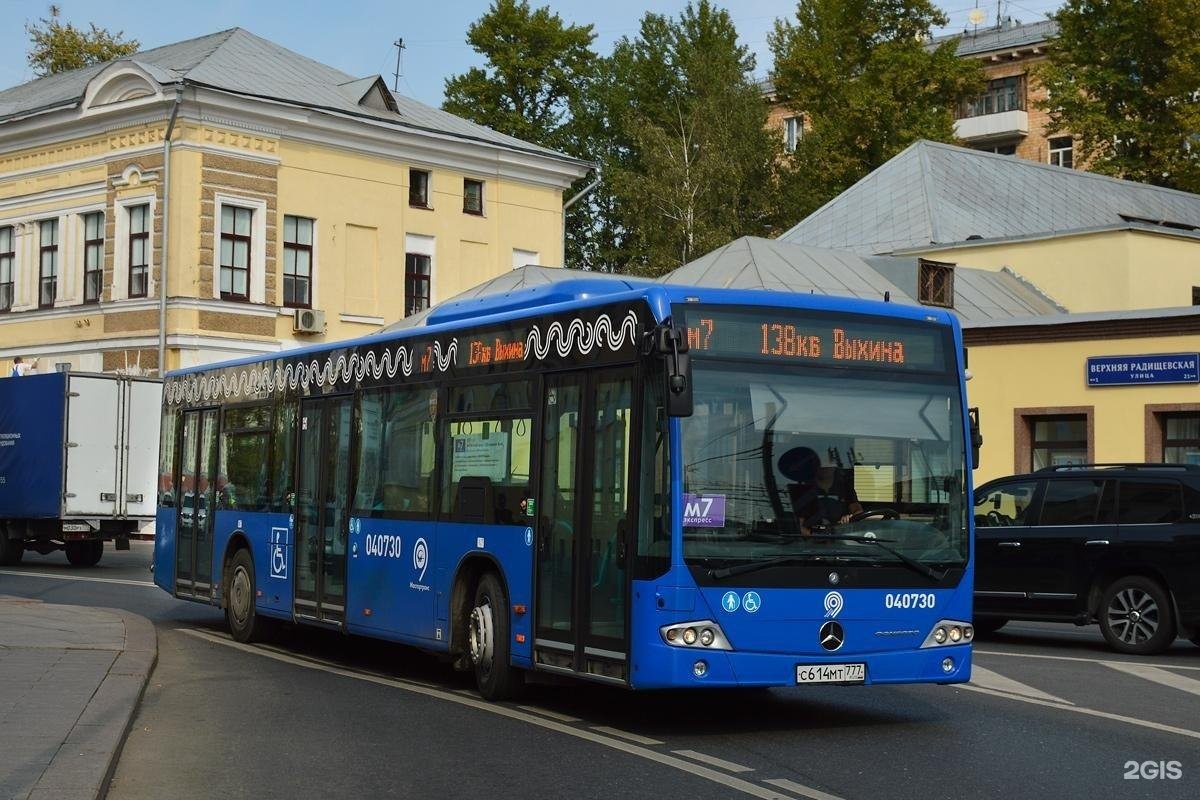 Остановки автобуса м7