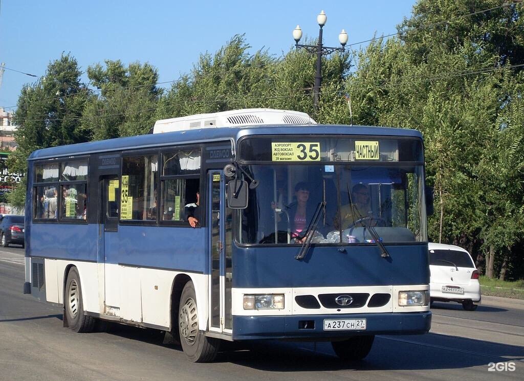 Путь 35 автобуса. Автобус 35 Хабаровск. Daewoo BS 106 маршрут 35. Daewoo BS 106 Хабаровск 35. 35 Маршрут Хабаровск автобус.